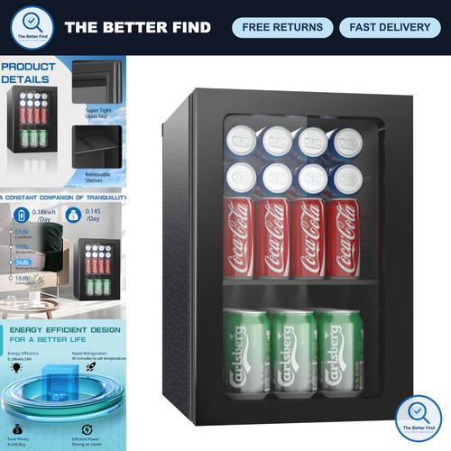 Can mini fridge beverage - can,